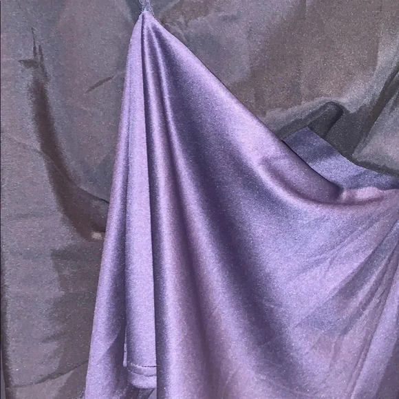 Navy Blue Lace Satin Swing Dress *NWOT* - Picture 5 of 6